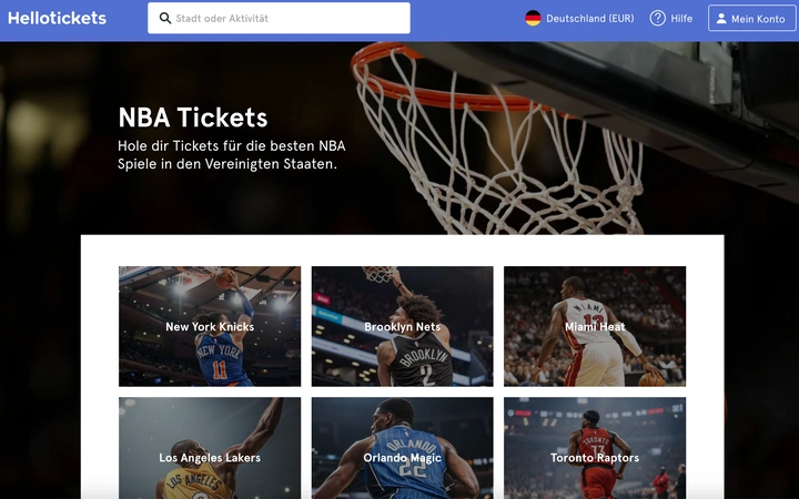 Hellotickets NBA Bewertungen